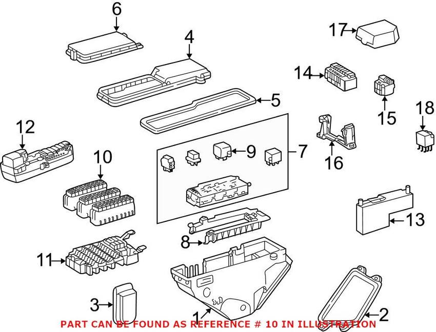 Mercedes Fuse Holder 0025450601